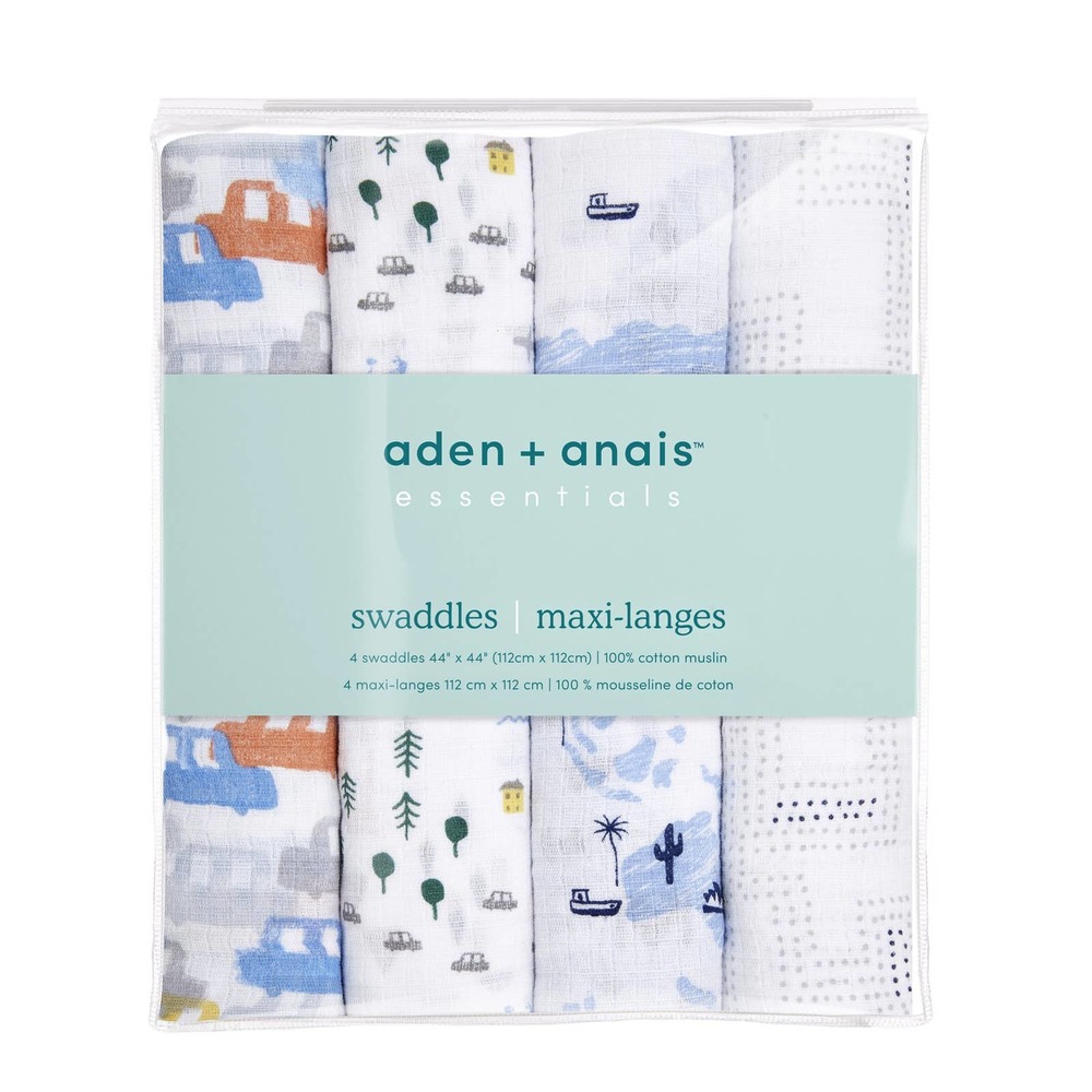 Aden Anais Swaddle Blankets Classic 100% Cotton Muslin Little Big World